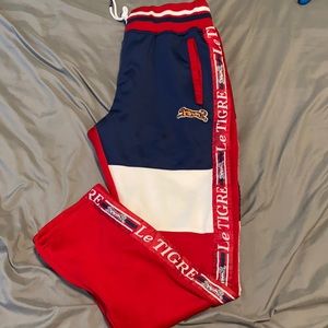 Le Tigre Red and Blue Men's Pants